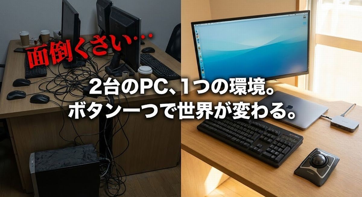 ブログにゲーミングPCは無駄。「USB切替器×ドック」で実現する、省エネ 